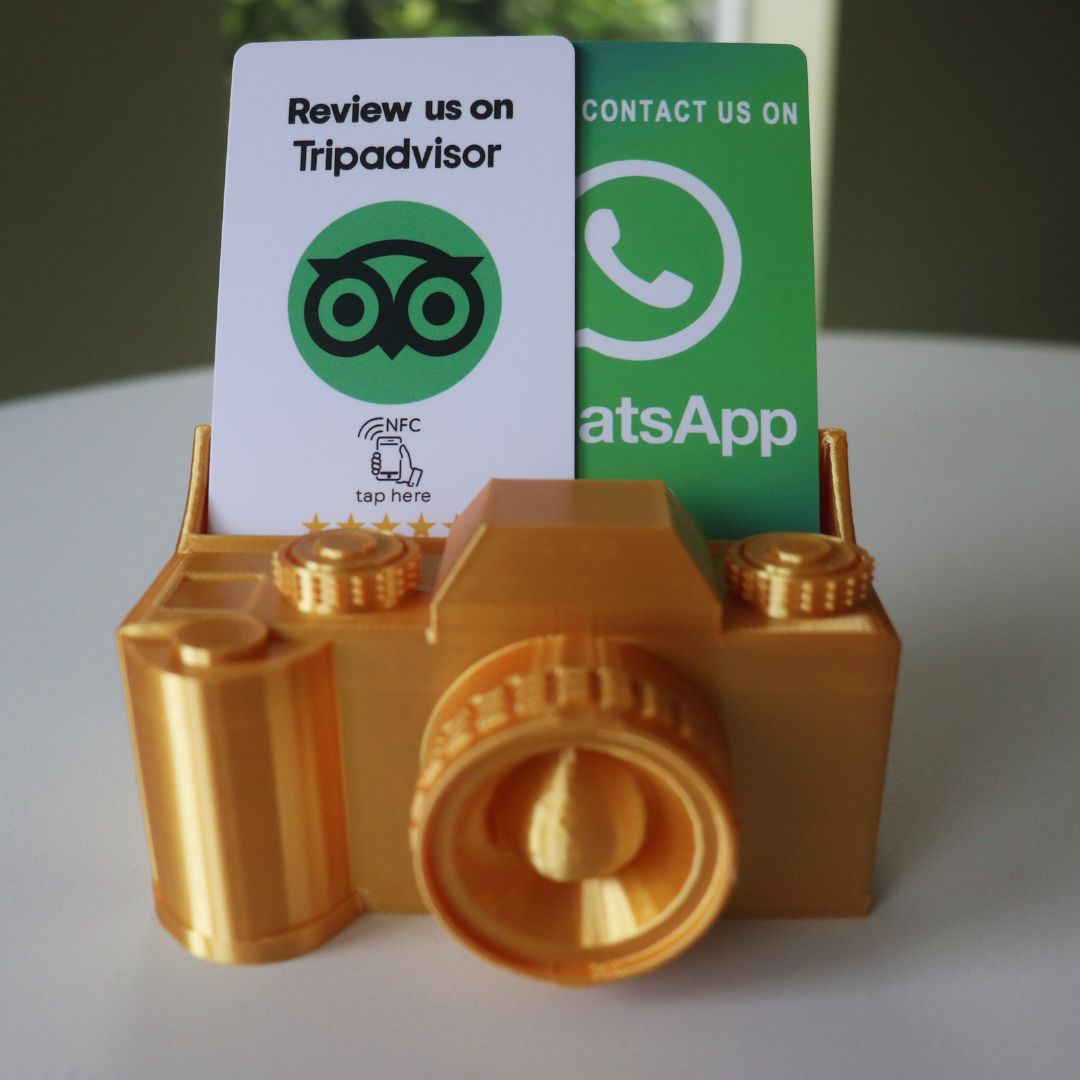 Tik 'm aan Mini Display – Camera Editie + gratis Google review pas