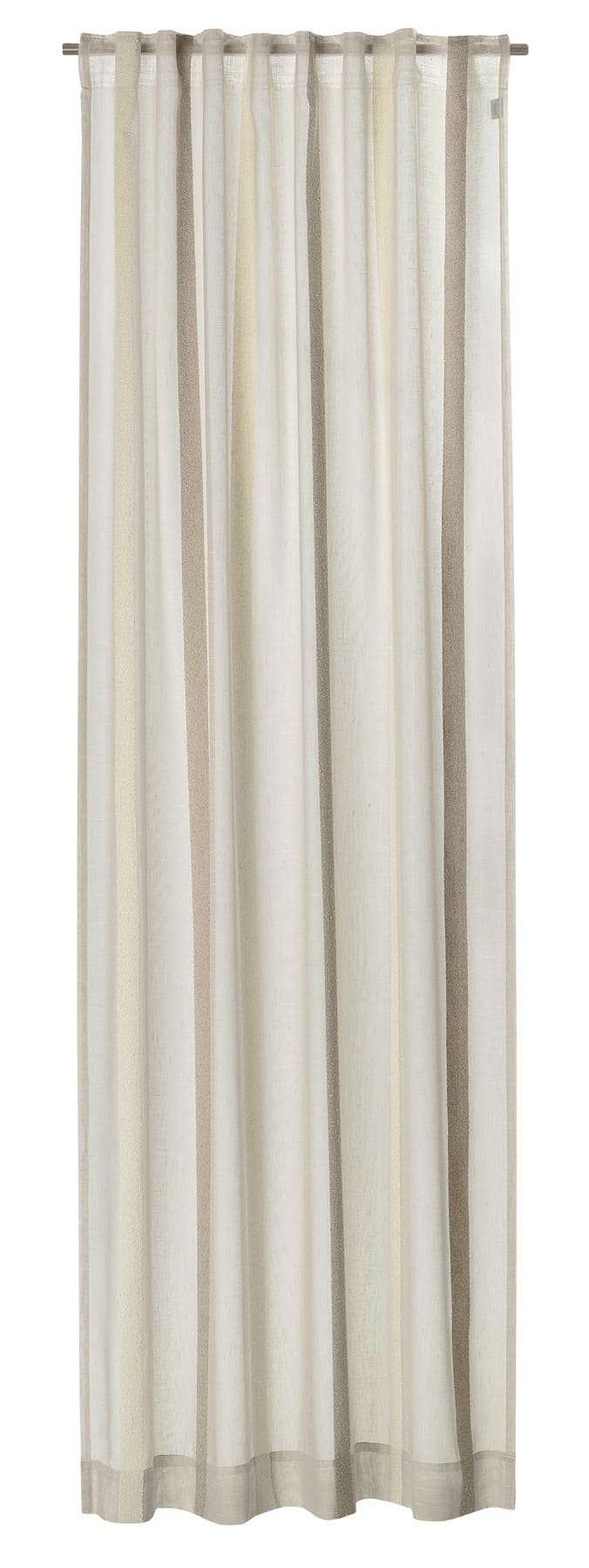 Luxe gordijn – Lineair - zand - formaat 130 x 250 cm