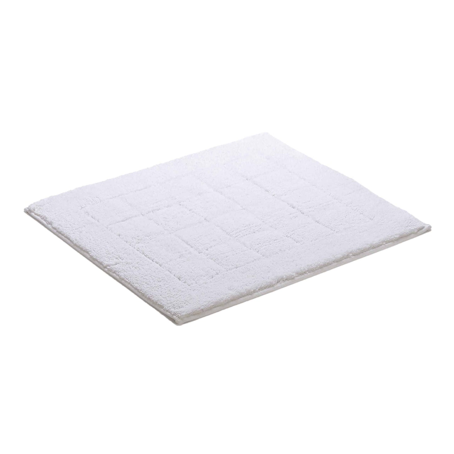 Vossen Exclusieve badmat – 55x65cm – Zacht Katoen – Geometrisch Hoog-Laag Patroon – geschikt voor vloerverwarming – Wasbaar & Drogerbestendig