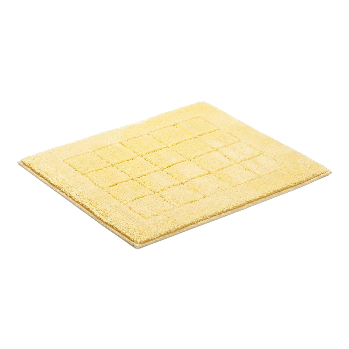 Vossen Exclusieve badmat – 55x65cm – Zacht Katoen – Geometrisch Hoog-Laag Patroon – geschikt voor vloerverwarming – Wasbaar & Drogerbestendig