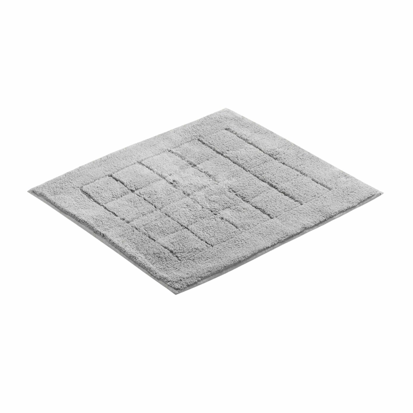 Vossen Exclusieve badmat – 55x65cm – Zacht Katoen – Geometrisch Hoog-Laag Patroon – geschikt voor vloerverwarming – Wasbaar & Drogerbestendig