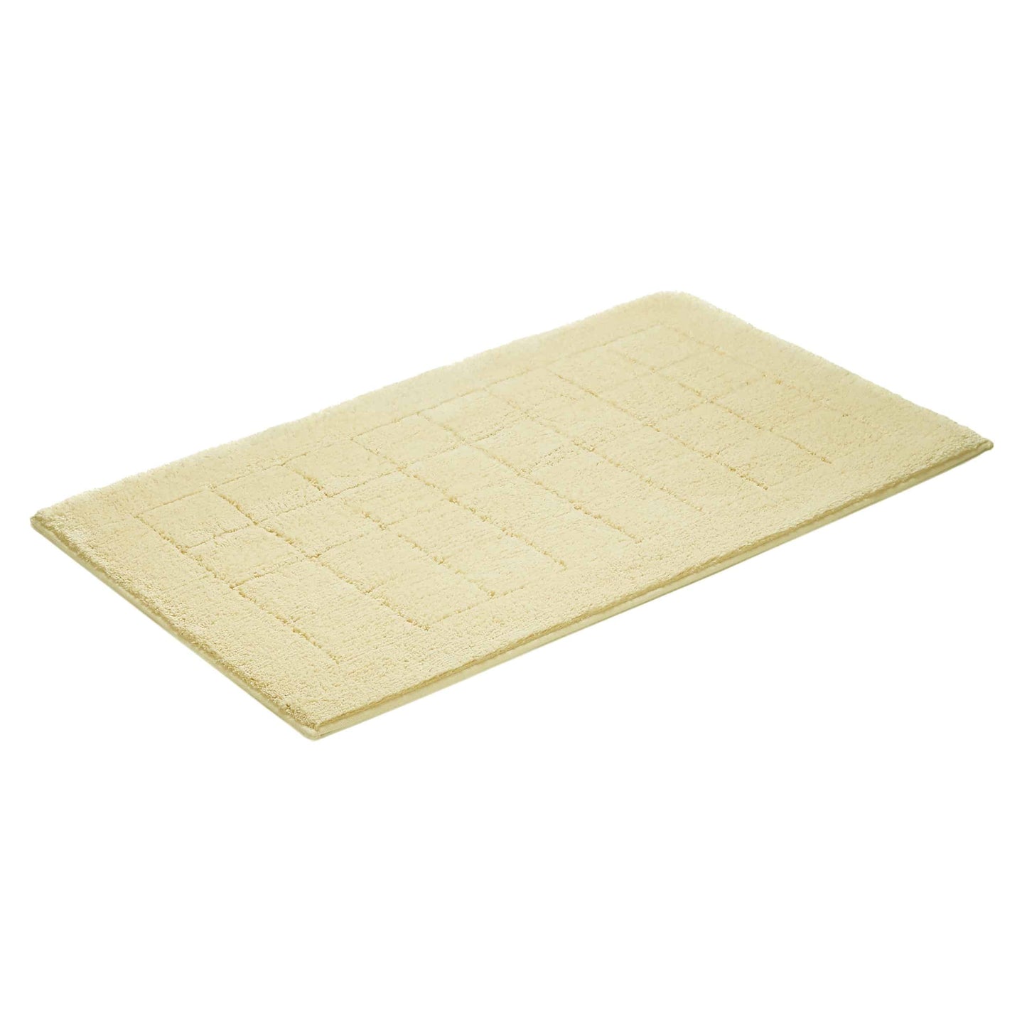 Vossen Exclusieve badmat – 55x65cm – Zacht Katoen – Geometrisch Hoog-Laag Patroon – geschikt voor vloerverwarming – Wasbaar & Drogerbestendig