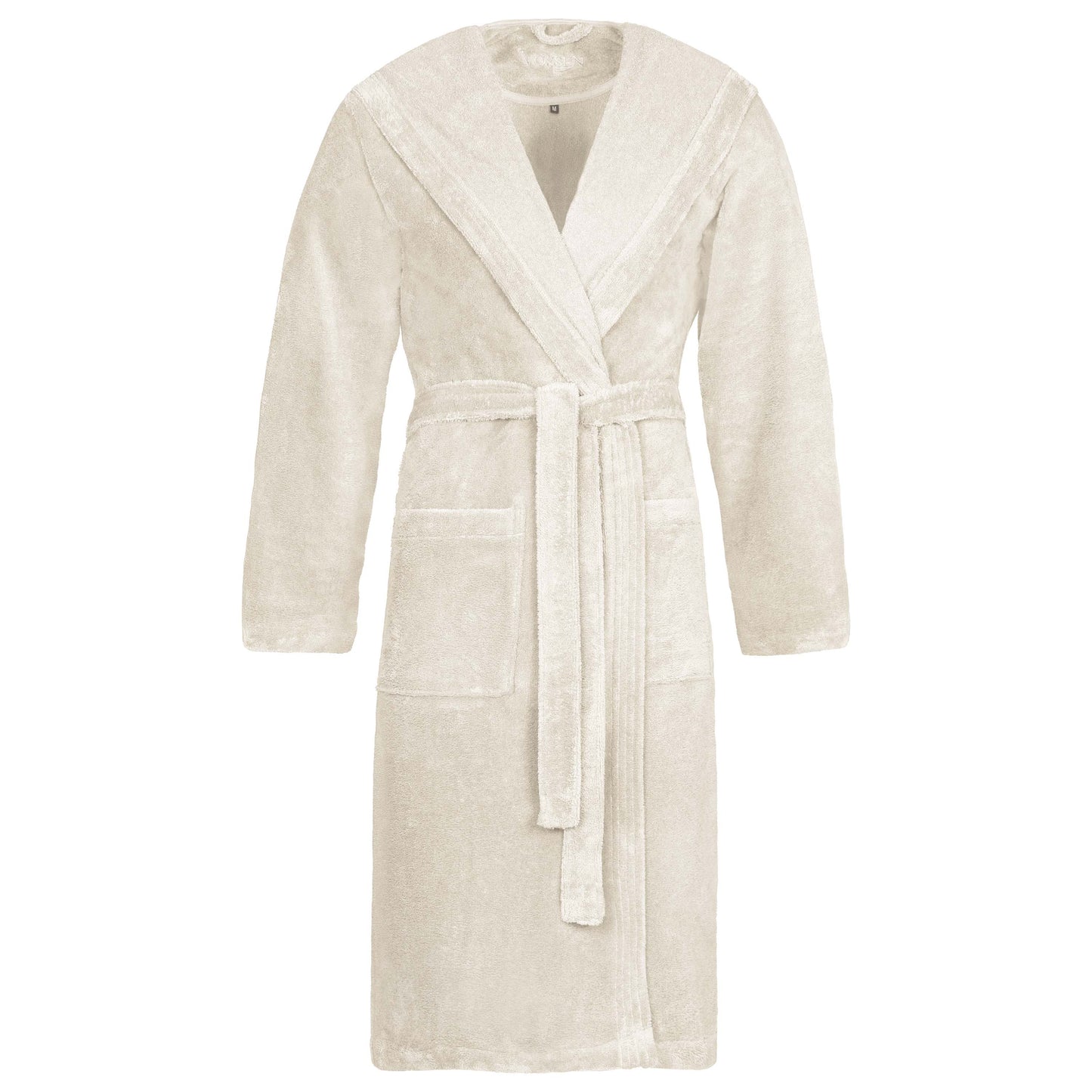 Vossen Lynn badjas – Unisex - 120 cm – zachte Katoen-microfiber mix – Met capuchon & zakken – Vegan & Oeko-Tex