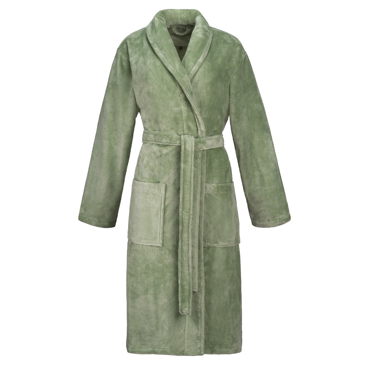 Vossen Pico – damesbadjas - glanzende velours met 100% katoenen binnnekant – Sjaalkraag – zachte katoen-microfiber mix – Tijdloze Kleuren