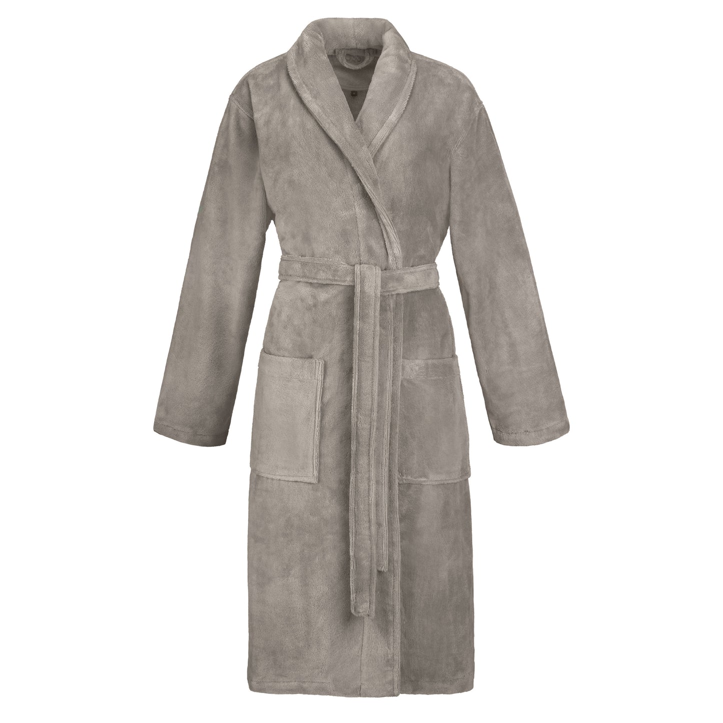 Vossen Pico – damesbadjas - glanzende velours met 100% katoenen binnnekant – Sjaalkraag – zachte katoen-microfiber mix – Tijdloze Kleuren