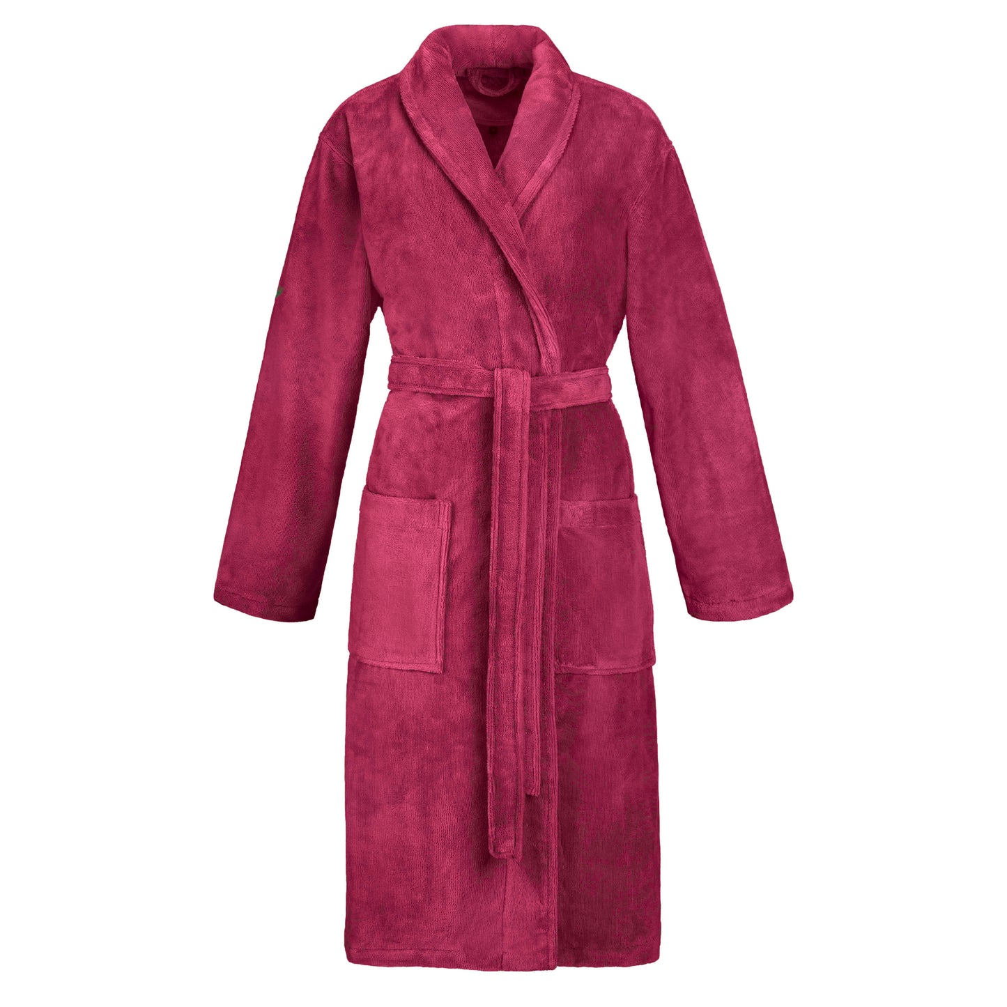 Vossen Pico – damesbadjas - glanzende velours met 100% katoenen binnnekant – Sjaalkraag – zachte katoen-microfiber mix – Tijdloze Kleuren
