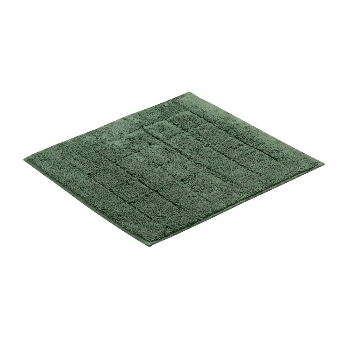 Vossen Exclusieve badmat – 55x65cm – Zacht Katoen – Geometrisch Hoog-Laag Patroon – geschikt voor vloerverwarming – Wasbaar & Drogerbestendig