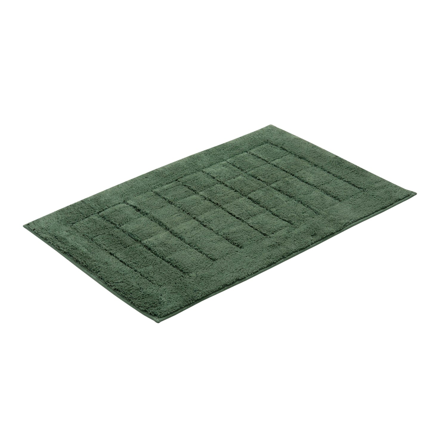 Vossen Exclusieve badmat – 55x65cm – Zacht Katoen – Geometrisch Hoog-Laag Patroon – geschikt voor vloerverwarming – Wasbaar & Drogerbestendig