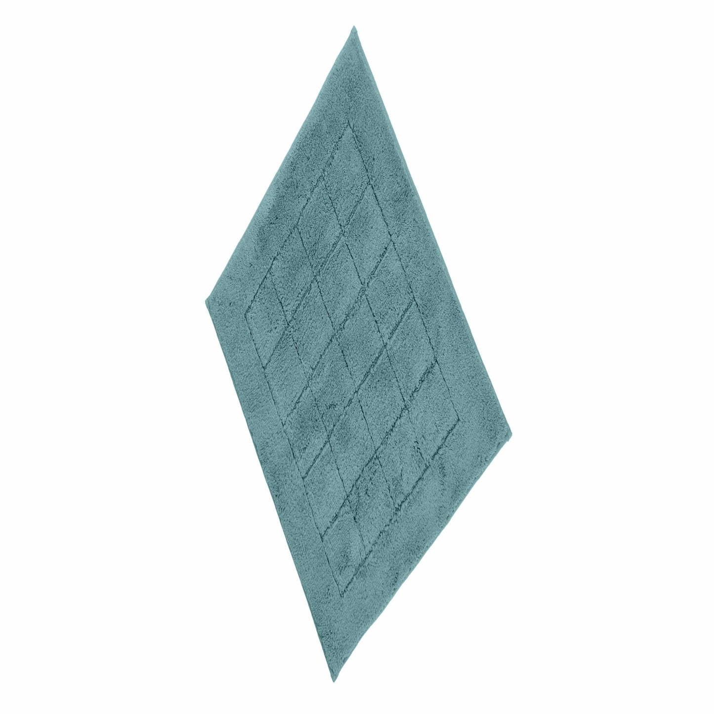 Vossen Exclusieve badmat – 55x65cm – Zacht Katoen – Geometrisch Hoog-Laag Patroon – geschikt voor vloerverwarming – Wasbaar & Drogerbestendig