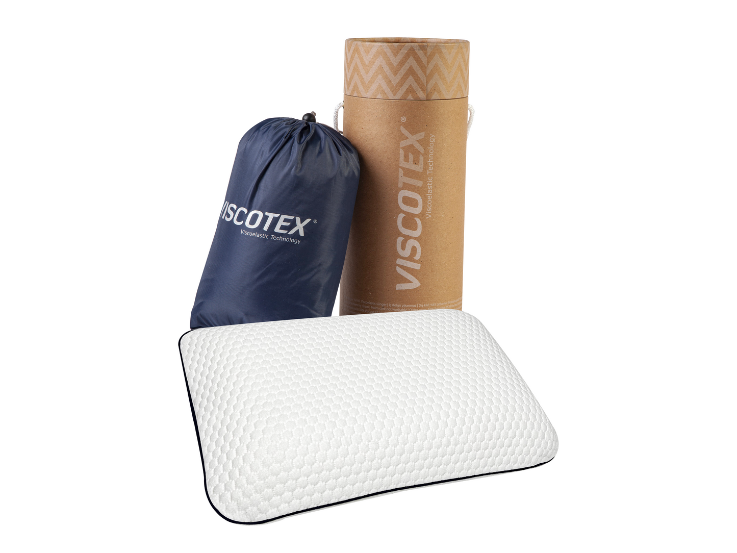 Viscotex Reiskussen van Traagschuim – Ergonomisch, Ventilerend & Compact