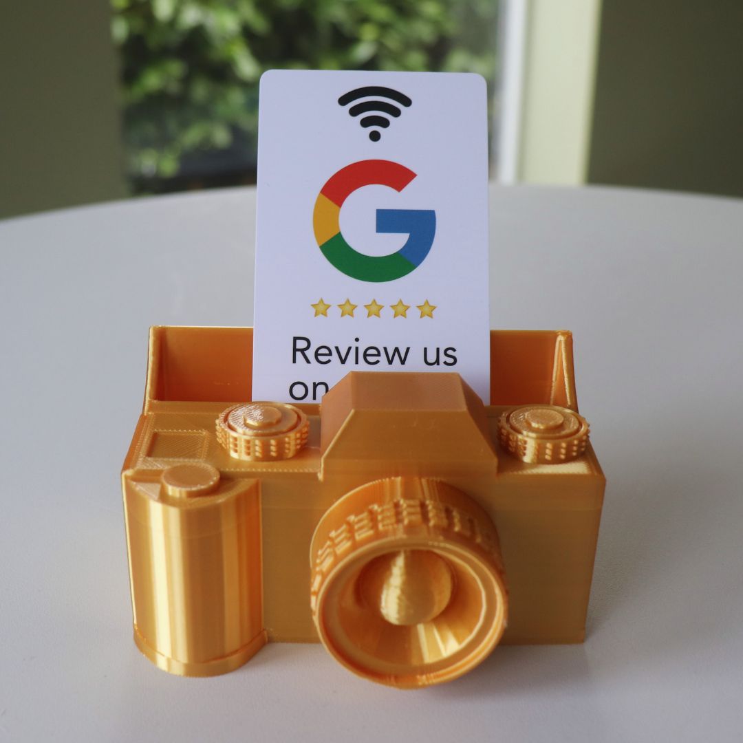 Tik 'm aan Mini Display – Camera Editie + gratis Google review pas