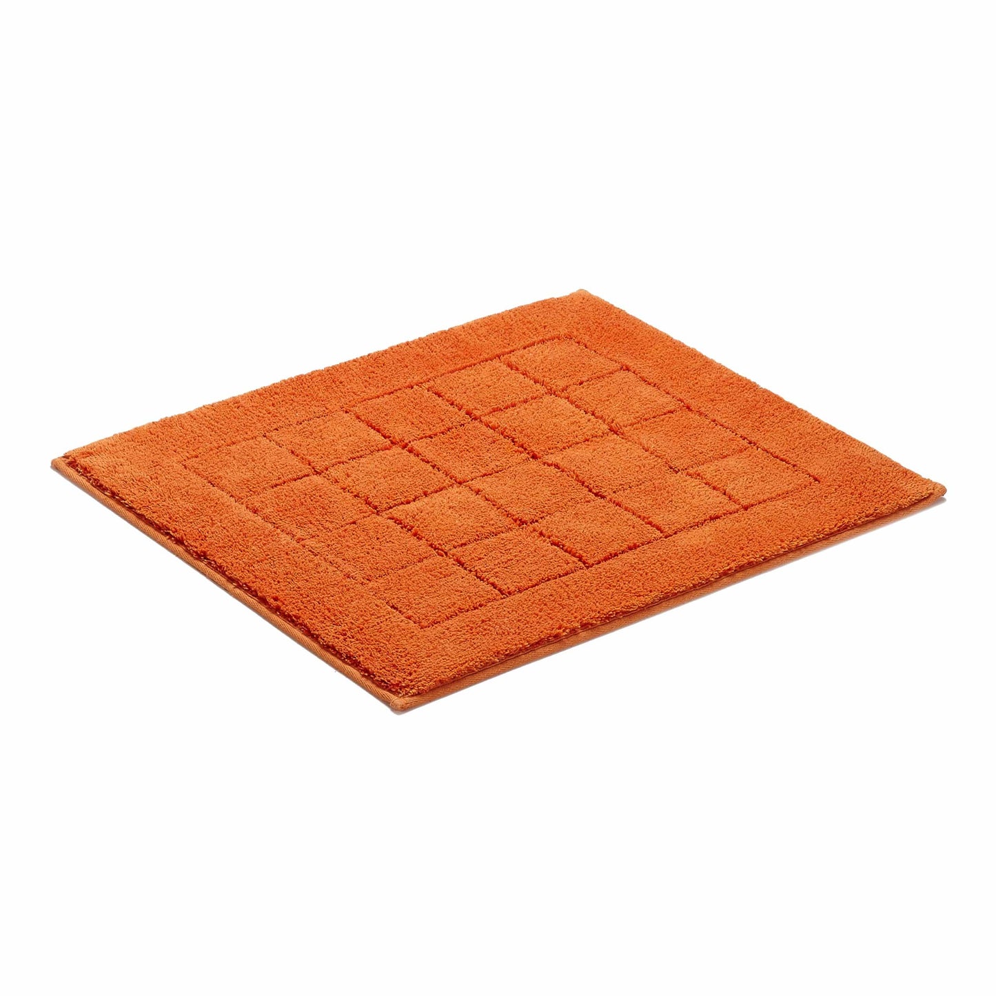 Vossen Exclusieve badmat – 55x65cm – Zacht Katoen – Geometrisch Hoog-Laag Patroon – geschikt voor vloerverwarming – Wasbaar &amp; Drogerbestendig