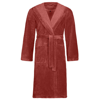 Vossen Lynn badjas – Unisex - 120 cm – zachte Katoen-microfiber mix – Met capuchon &amp; zakken – Vegan &amp; Oeko-Tex