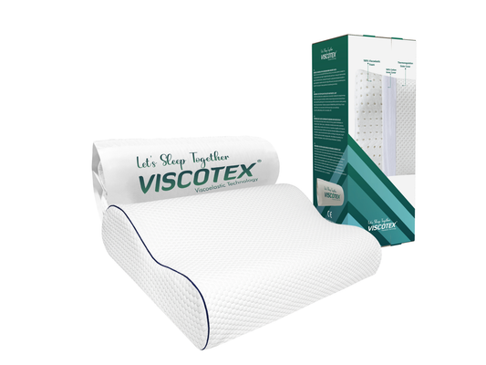 Viscotex Orthopedic Hoofdkussen 60 x 43 x 14/12 cm