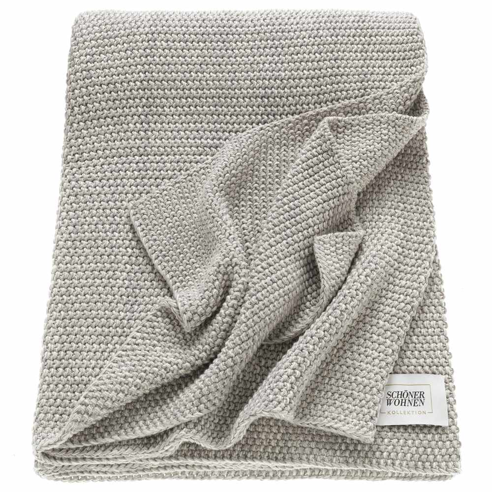 Zacht Schöner wohnen Melange Plaid – formaat 130 x 170 cm