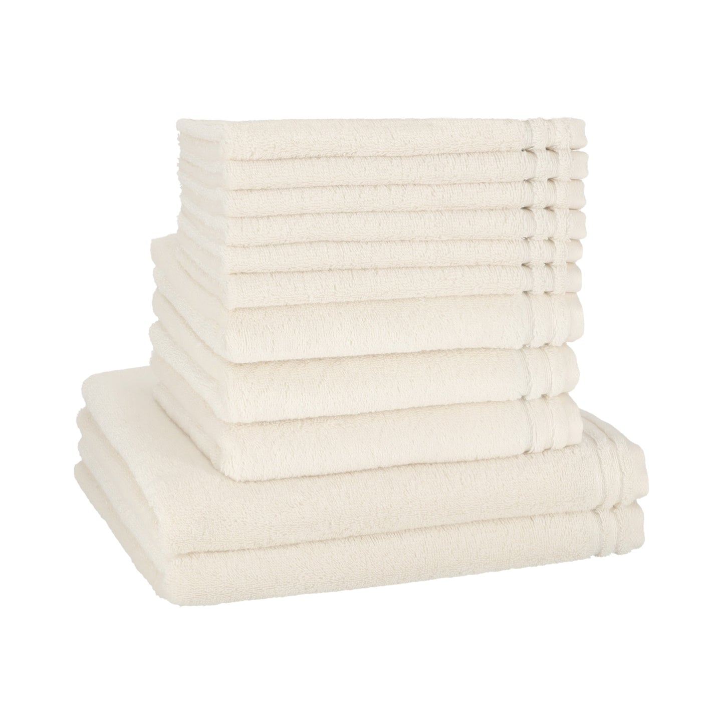 Vossen badgoed set Calypso "duo Kit" bestaande uit 2 royale douchelakens, 3 handdoeken en 6 gastendoekjes