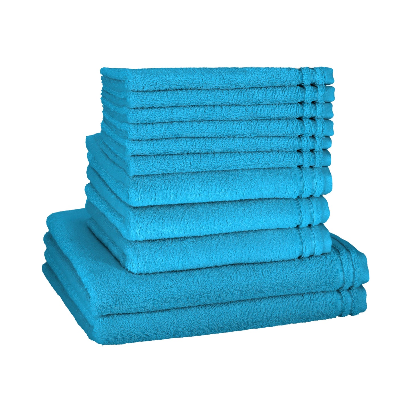 Vossen badgoed set Calypso "duo Kit" bestaande uit 2 royale douchelakens, 3 handdoeken en 6 gastendoekjes