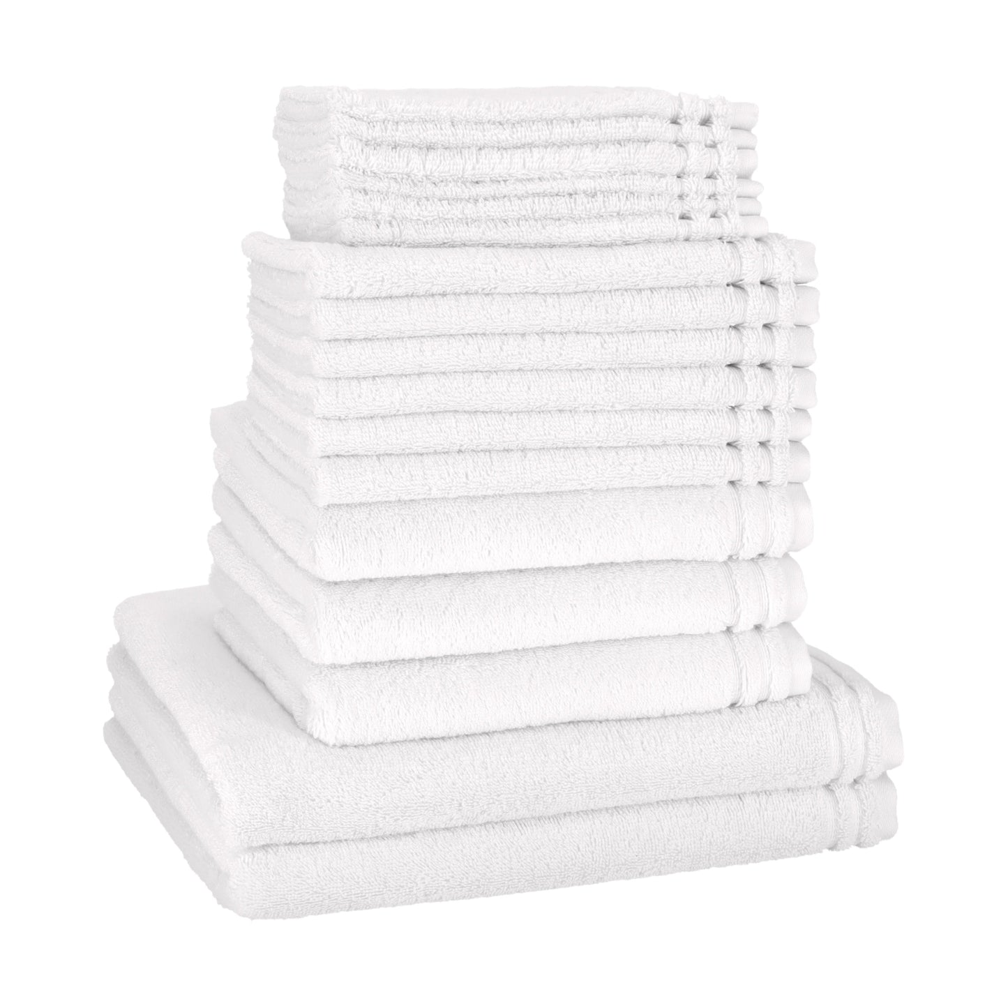 Vossen badgoed set Calypso "family Kit" bestaande uit 2 royale douchelakens, 3 handdoeken, 6 gastendoekjes en 6 washandjes