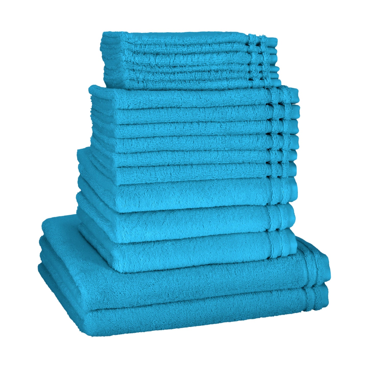 Vossen badgoed set Calypso "family Kit" bestaande uit 2 royale douchelakens, 3 handdoeken, 6 gastendoekjes en 6 washandjes