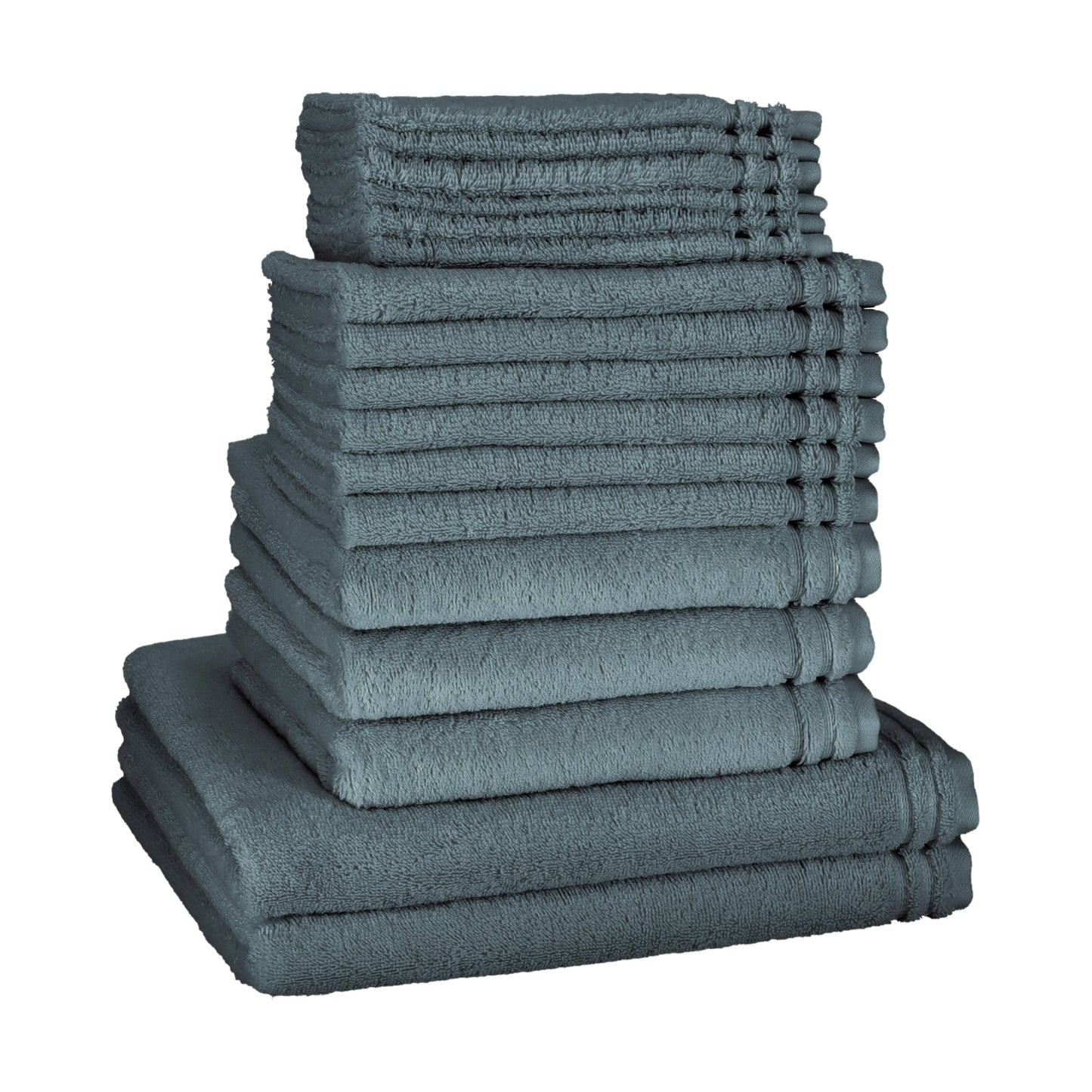 Vossen badgoed set Calypso "family Kit" bestaande uit 2 royale douchelakens, 3 handdoeken, 6 gastendoekjes en 6 washandjes