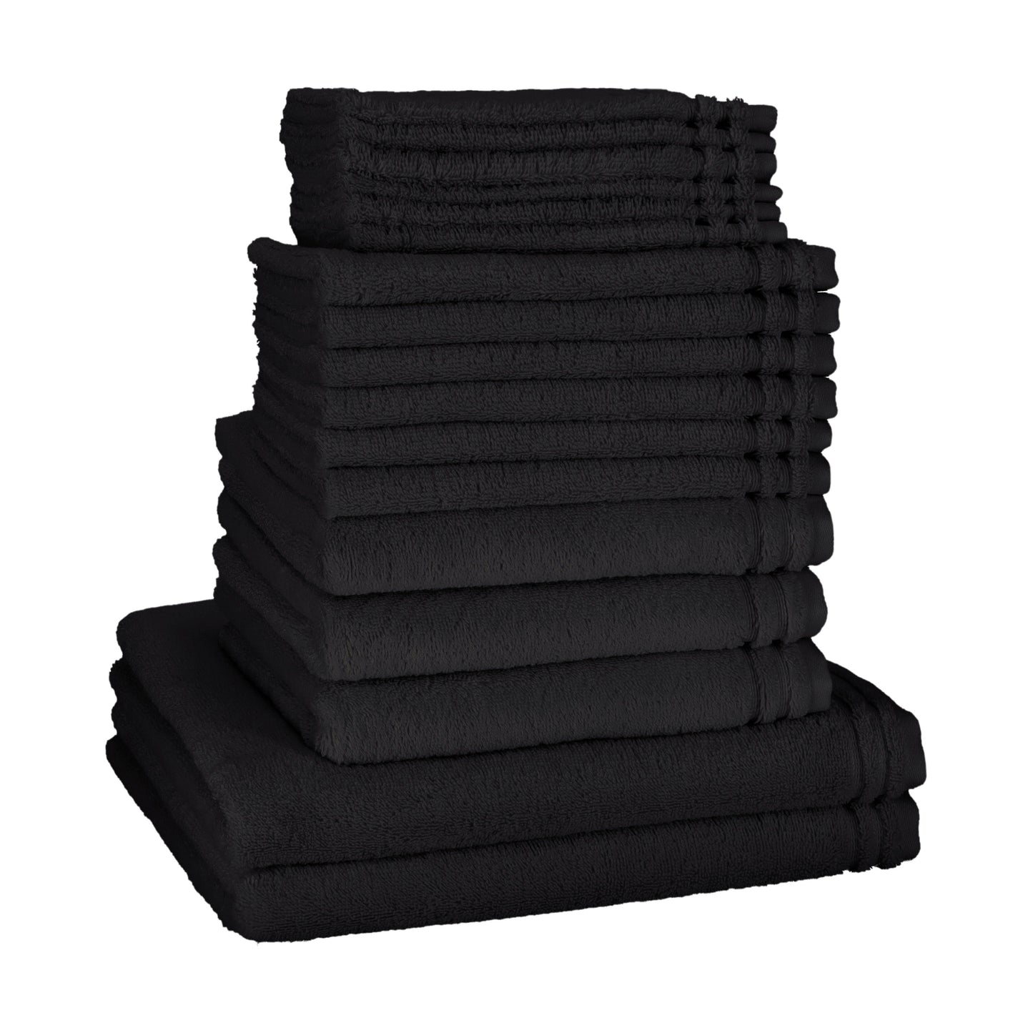 Vossen badgoed set Calypso "family Kit" bestaande uit 2 royale douchelakens, 3 handdoeken, 6 gastendoekjes en 6 washandjes