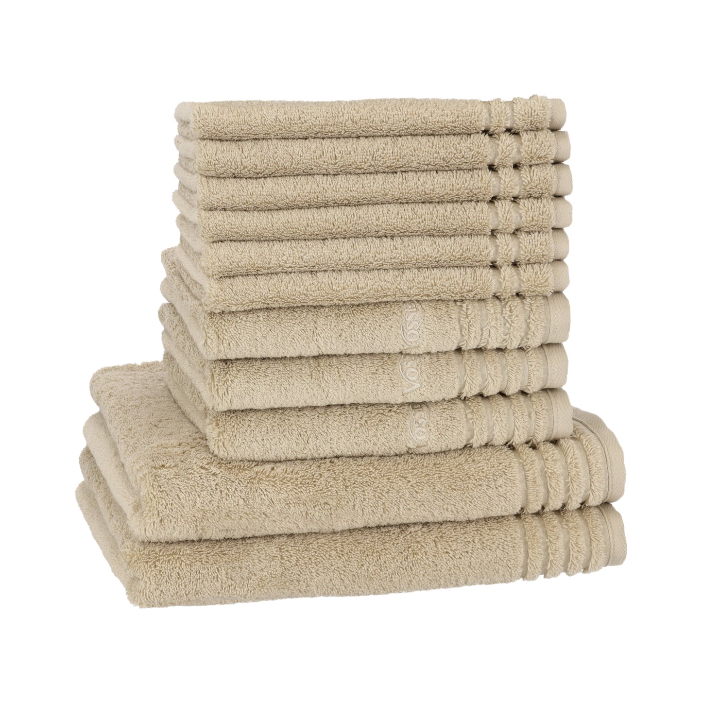 Vossen badgoed set Vienna "duo Kit" bestaande uit 2 royale douchelakens, 3 handdoeken en 6 gastendoekjes