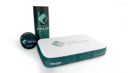 Tencel Dream Kussen – Traagschuim & Tencel Hoes voor Droog, Fris en Ergonomisch Slaapcomfort