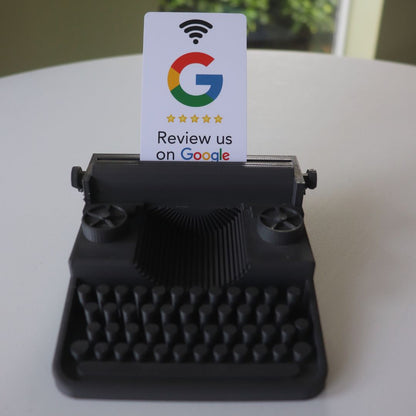 Tik 'm aan Mini Display – Typemachine Edition + gratis Google review pas